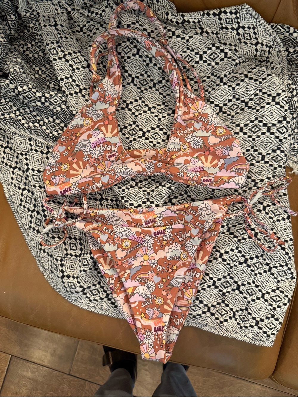 SKATIE Ashbury Print Bikini Set – Jasmine Top M / Vera Bottom S
